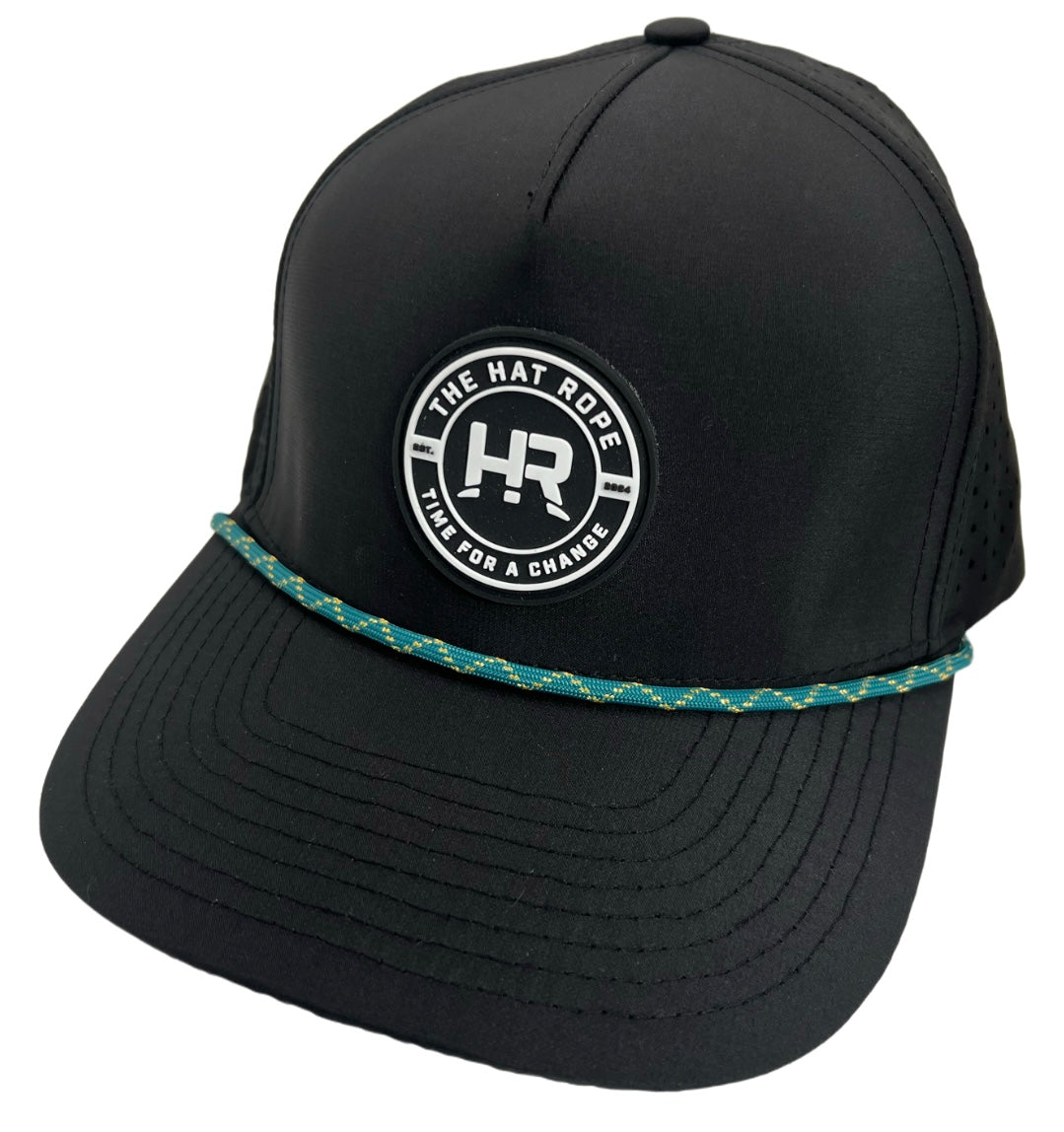Teal-Gold Swirl Hat Rope