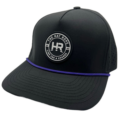 Purple Reflective Hat Rope